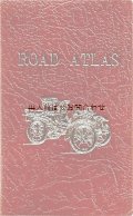 楽しい古本★　イギリス　古い地図の本　　車柄のレザー表紙
