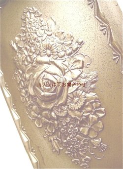 画像1: ☆保証付き送料込み☆　アンティーク　薔薇モチーフ　古い真鍮の宝石箱　小物入れ　　