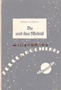 アンティーク洋書★　天文　宇宙　科学ライターの本　土星柄表紙の古書