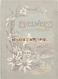 アンティーク洋書★ エーデルワイス柄の古書　1900年頃　物語選集　