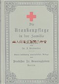 アンティーク洋書★ 家庭の看護　医学　手当の本　イラスト付　エンボス表紙　