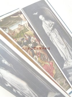 画像1: アンティーク洋書★ 　多翼祭壇画　折り込みイラストの素敵な古書　