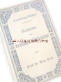 アンティーク洋書★　ドイツ文学の歴史　模様の素敵な古書　装飾フレーム