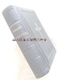 アンティーク洋書★ 十字架表紙　プロテスタント　重厚　レザー　讃美歌集　お祈りの本　三方金
