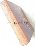 アンティーク洋書★　革装　表紙　背表紙　模様の美しい古書　小説　天金