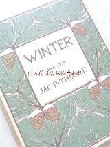 楽しい古本★　オランダの可愛らしい図鑑　　Jac. P　Thijsse　冬の本　植物　野鳥　キノコ•地衣類他　