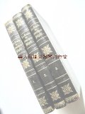 アンティーク洋書セット　ディスプレイ 　インテリア 　撮影にも☆　豪華背表紙黒革装　　　３冊