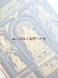 アンティーク大型書籍★希少　追跡番号付DHL送料込★クリスチャン　　聖人の伝記　宗教関連　　木版画　イラスト　多数　　２５０００円→９０００円　