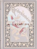 アンティーク洋書　★ エレガント　金彩　背表紙表紙　　イラスト多数　詩集　　透かし葉押し花入りの　アンソロジー