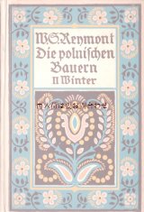アンティーク洋書☆　レトロな表紙が素敵な古書　ポーランド　季節の小説　　”冬”