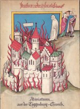 楽しい古本☆　　ソドムとゴモラの破壊　バベルの塔他 15世紀　　細密画　トッゲンブルク年代記　　歴史　クロニクル　　奇書　