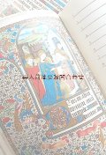 楽しい古本☆　万年暦　　Horariumより　１５世紀の細密画　　カレンダー　　手帳にも☆　中世　マリア様　キリスト　