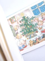 アートな古本　★ イラストの可愛らしい小さな本　　クリスマス　　ノスタルジック　天使の絵本　