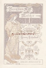 アンティーク洋書★　クリーム色の素敵な古書　1902年  シューベルト　 Franz Schubert. バイオグラフィー