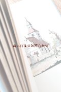 アンティーク洋書★ベルリン　教会のある風景　建築　装飾　水彩画　版画他　　美しい教会の本　
