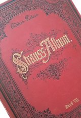 アンティーク★楽譜ページの美しい古書　ヨハン・ヨーゼフ Strauss Album Band VII 　ワルツ　円舞曲　音楽　