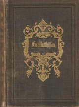 ★1850年代貴重アンティーク　リネン表紙にエンボスの美しい古書　Friedrich von Matthisson　詩人　ドイツ　詩集