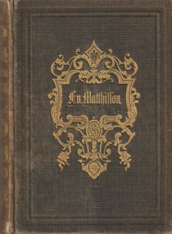 画像1: ★1850年代貴重アンティーク　リネン表紙にエンボスの美しい古書　Friedrich von Matthisson　詩人　ドイツ　詩集