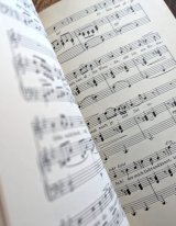 アンティーク☆1957年　楽譜ページの美しい古書　ゲーテの詩　シューベルト　