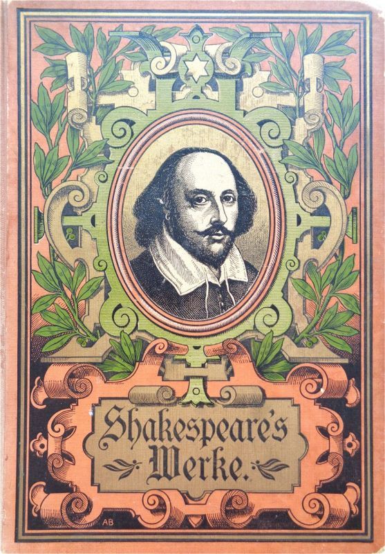 洋書 古書 シェイクスピア 雰囲気ある装丁とイラスト 英文学