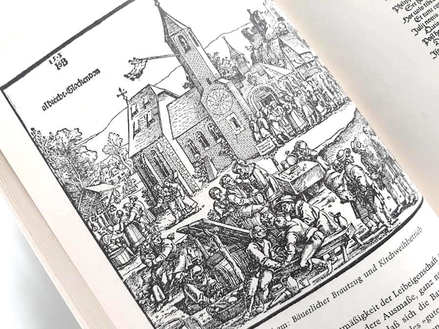ヨーロッパ 古書 中世 資料 絵画 中世文化 ドイツ 農民戦争 反乱 歴史 教育