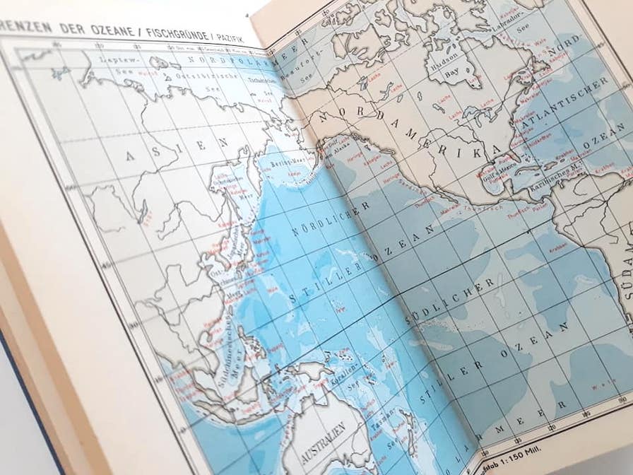 海の本 古書 地理 地図 航路 海図 マップ 海 星座