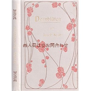 画像: アンティーク洋書☆　薔薇柄の詩集　　Dornblüten  1903年