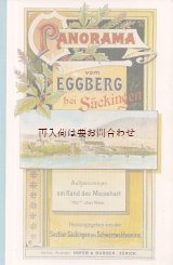 画像: 楽しい古本★　パノラマ　伸びる景色の古書　ゼッキンゲン　山の景色