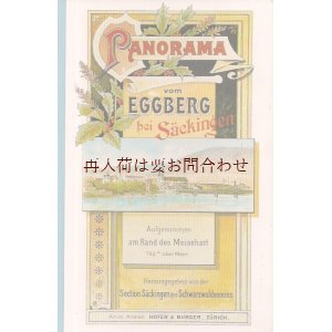 画像: 楽しい古本★　パノラマ　伸びる景色の古書　ゼッキンゲン　山の景色