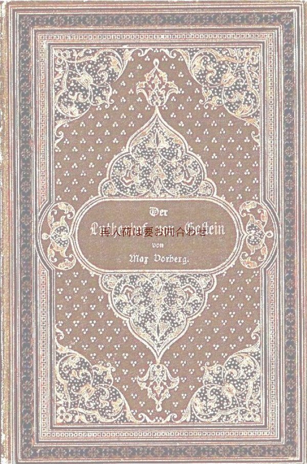 画像1: アンティーク洋書★ デコラティブな古書　　美装丁　エンボス　Der Lutherhof von Gastein 　1886年