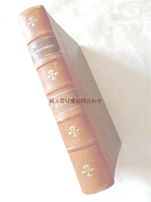 画像1: アンティーク洋書★　背表紙革装　素敵な古書　シャトーブリアン小説集（仏）　アタラ　ルネ　他