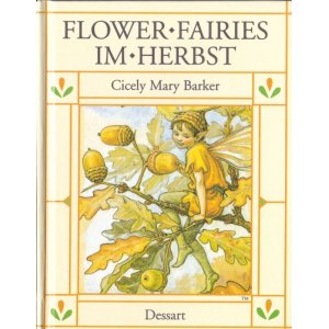 画像: アートな古本★ボタニカル　イラスト　妖精　  Cicely Mary Barker 秋の花の妖精　可愛い古書　ドイツ語訳版　イラスト