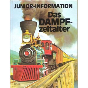 画像: 楽しい古本★オーストリア　子供のための蒸気機関の時代の本　技術　蒸気　機関車　鉄道　レトロイラスト