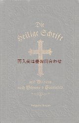 画像: イラスト多数　★アンティーク　　大型書籍　旧約•新約聖書　　挿絵200点　挿絵多数　エンボス　