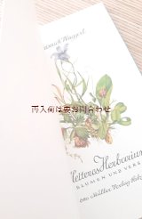 画像: ボタニカル★　小さな花と詩の本　ハーバリウム　ナチュラルイラストの素敵な古書　　水彩　　　
