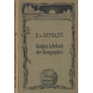 画像: アンティーク洋書★大きめ書籍　ジオグラフィー　教科書　地理　　地形　風景　 折込地図の素敵な古書　