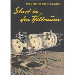 画像: アートな古本　★レトロなSFイラストが素敵な古書　天文　宇宙　スペースステーション　ロケット