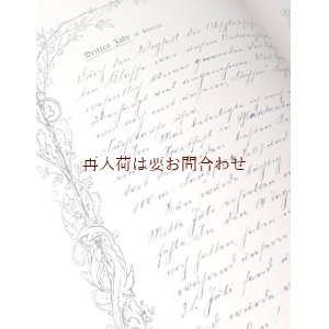 画像:  再販不可　アンティーク年代記★　美しい筆跡　手書きのページを多数含む記録書  Lebens und Amts Chronik　人生と職場のクロニクル　