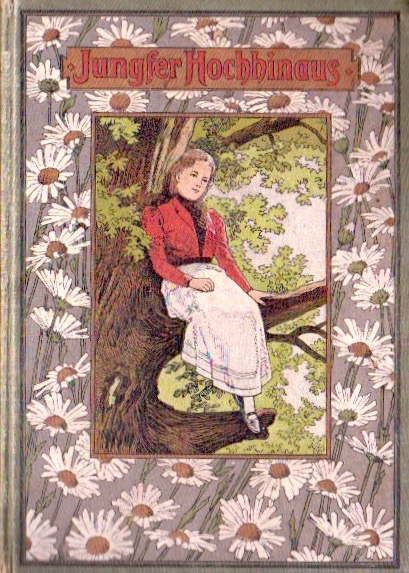 画像1: アンティーク洋書　☆女性と　お花柄　シャビーな古書　　物語　 可愛らしい本　